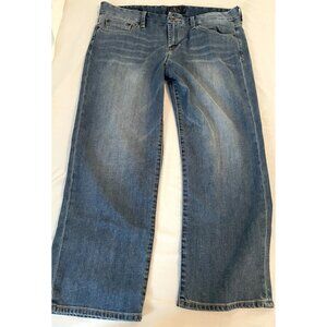 Lucky brand‎ sweet crop jeans sz 14 Medium denim wide leg inseam 25"